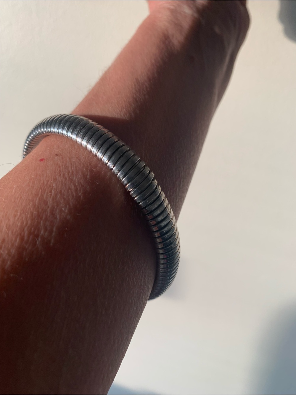Stretch Coil Bracelet in Silver - Men's Accessory